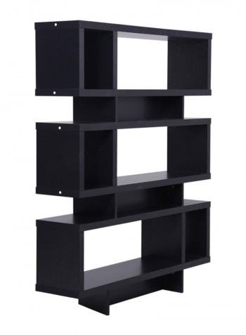 Duke 3-Shelf Room Divider Black 120x29x148cm
