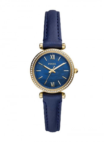 Women's Carlie Mini Water Resistance Leather Analog Watch ES5017