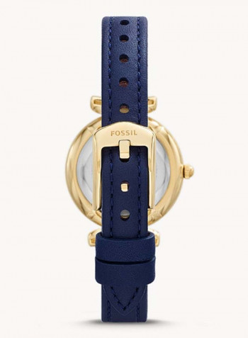 Women's Carlie Mini Water Resistance Leather Analog Watch ES5017