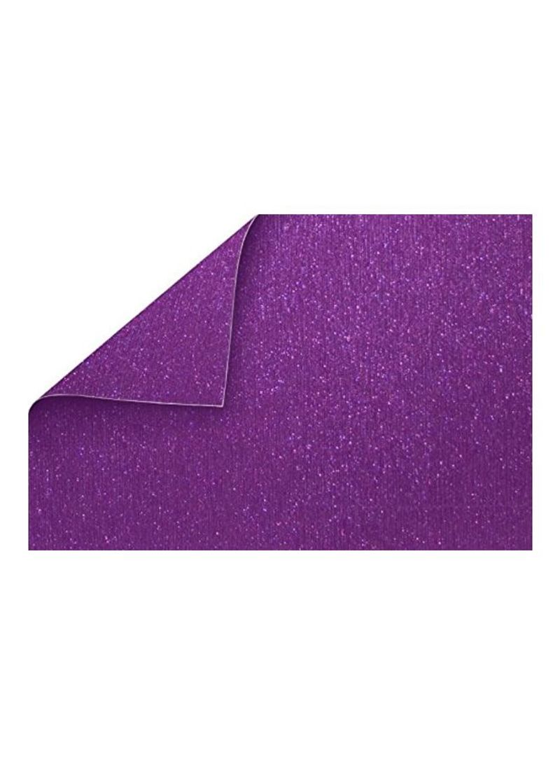 15-Piece Double-Sided Brushed Metal Cardstock Paper Purple