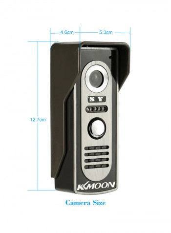 Wired Entrance Video Intercom System Black/Grey