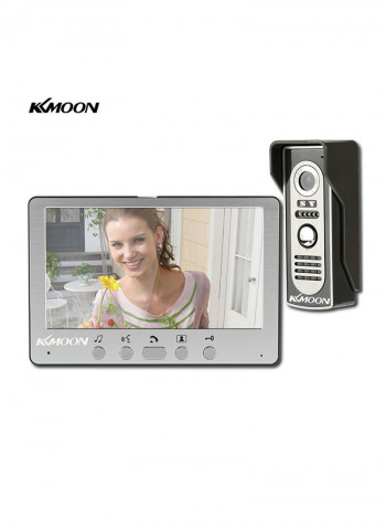 Wired Entrance Video Intercom System Black/Grey