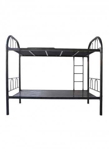 Bunk Bed With Two Medical Mattresses Black 190x170x90centimeter