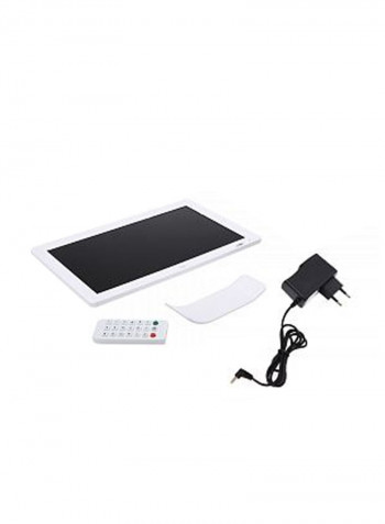 LCD Digital Photo Frame With Remote - EU Plug White