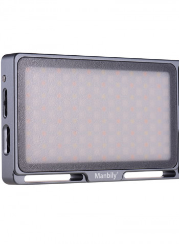 Manbily Portable RGB LED Video Light Panel Grey