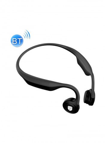 ES-368 Bluetooth Bone Conduction On-Ear Earphones With Mic Black