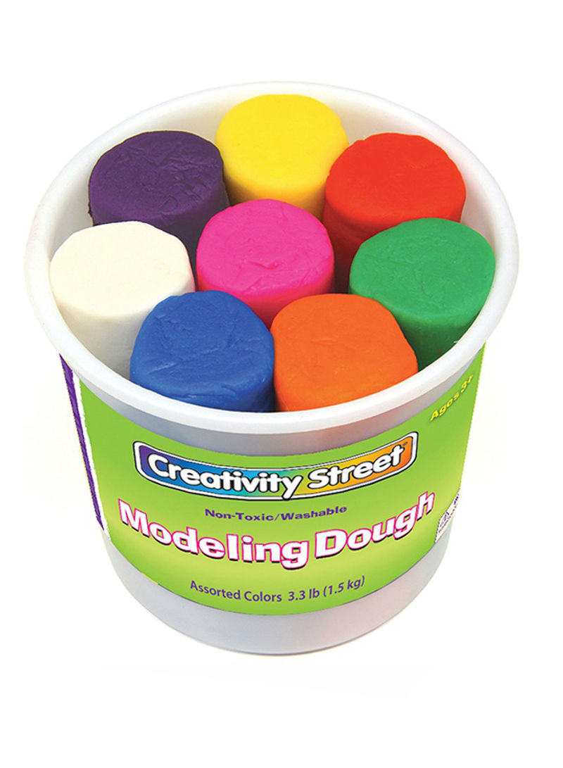 Pack Of 8 Modeling Dough Assorted Clay