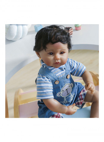 Silicone Baby Doll with Milk Bottle and Pacifier