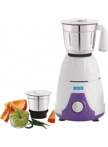 Flora Mixer Grinder with Jars B233-White/Purple White/Purple