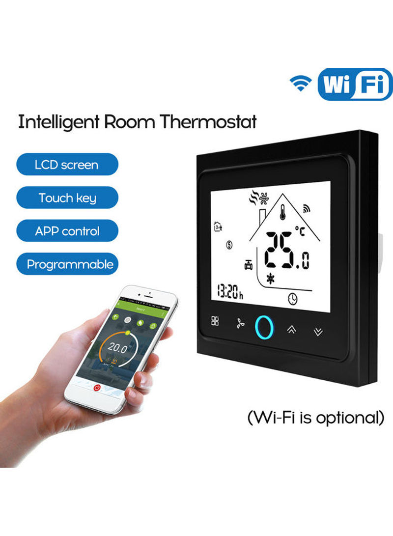 Wifi Voice Intelligent Room Thermostat Black