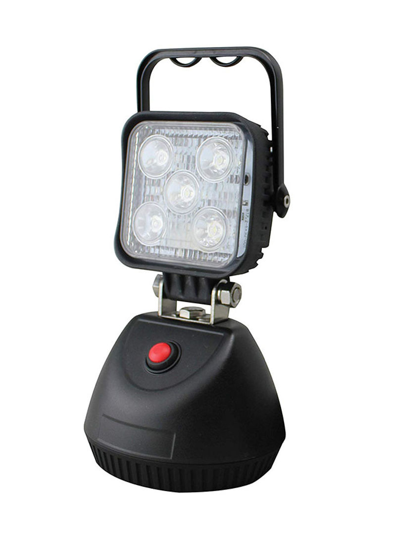 15W Rechargeable Site Lamp Black/Clear