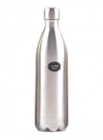 3-Piece Cello Swift Stainless Steel Flask Set, (350ml, 500ml, 750ml) Silver