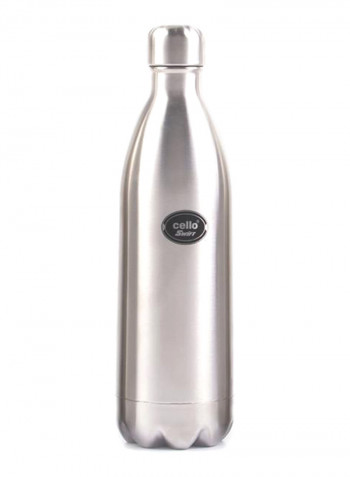 3-Piece Cello Swift Stainless Steel Flask Set, (350ml, 500ml, 750ml) Silver