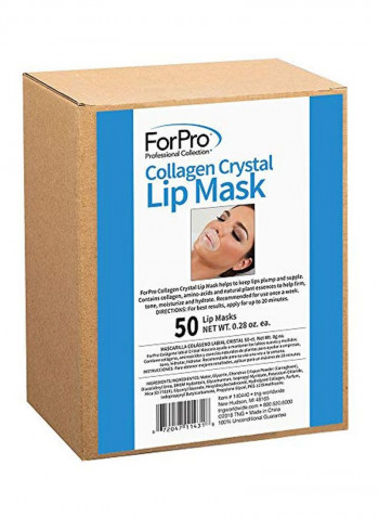 50-Piece Collagen Crystal Lip Mask