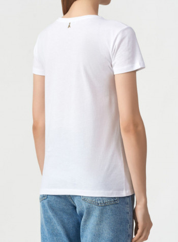 Graphic Printed Street Wear T-Shirt White