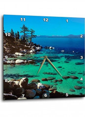 Lake Tahoe Highway Wall Clock Multicolour 15x15inch