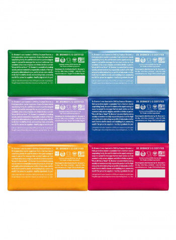Pack Of 6 Pure-Castile Bar Soap White 6 x 5ounce
