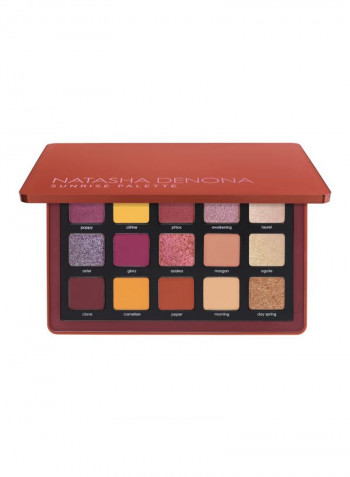 15-shade Eye Shadow Palette Purple/Beige/Brown