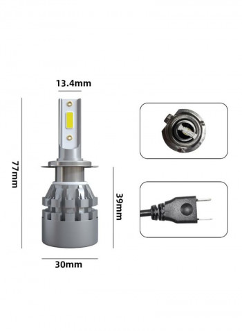 2-Piece Car LED Headlight Bulb