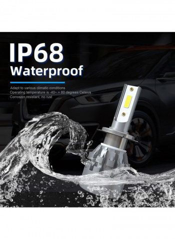 2-Piece Car LED Headlight Bulb
