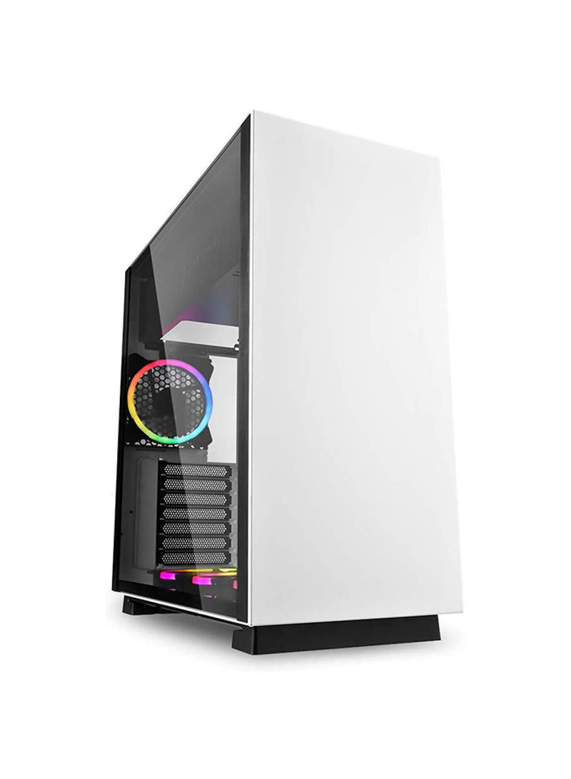 Pure Steel RGB Mid Tower ATX PC Case - White