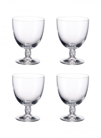 4-Piece Montauk Glass Set Clear 380ml