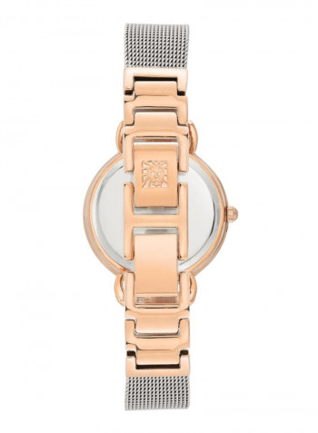 Women's Water Resistance Stainless Steel Analog Watch AK3807SVRT