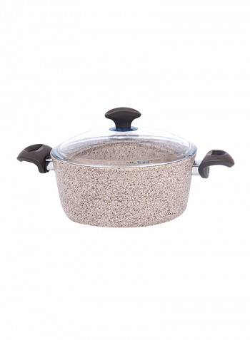 9-Piece Granite Premium Cookware Set Creamy