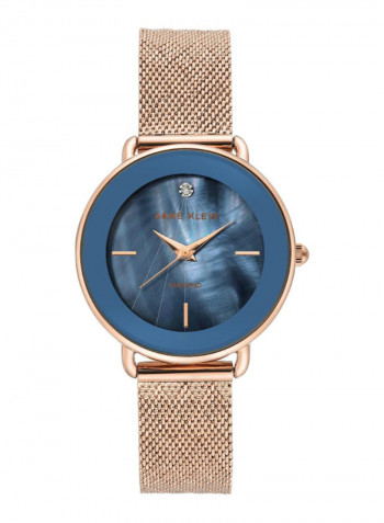 Women's Trend Water Resistance Stainless Steel Analog Watch AK3686NVRG
