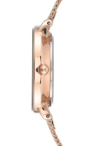 Women's Trend Water Resistance Stainless Steel Analog Watch AK3686NVRG