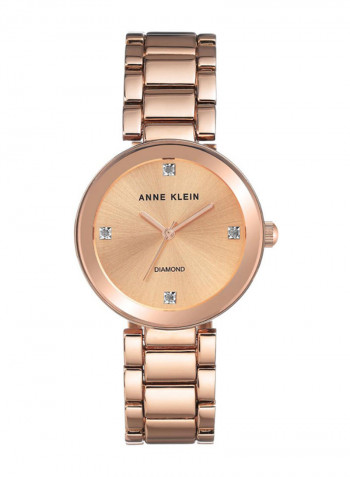 Women's Water Resistance Metal Analog Watch AK2688RGRG