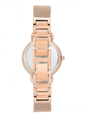 Women's Water Resistance Stainless Steel Analog Watch AK3806SVRG