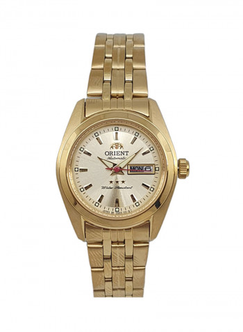 Women's Three Star Automatic Stainless Steel Analog Watch SNQ23001C8