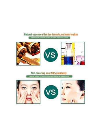 2-Piece Tattoo Cover Up Concealer Brown/White