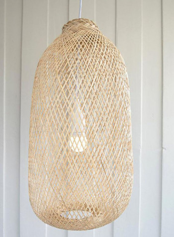 Samadhi Bamboo Pendants Small Silver 24 x 24 x 65centimeter