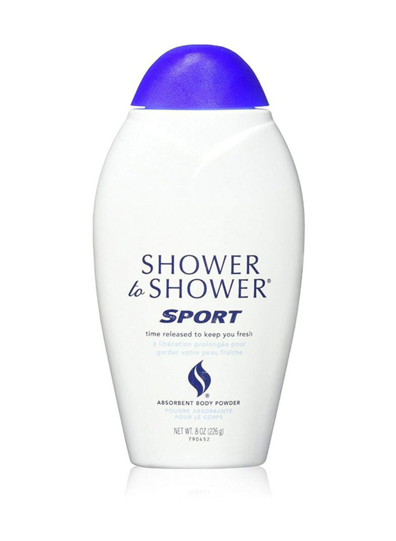 Sport Absorbent Body Powder Clear 8ounce