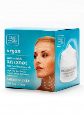 Argan Anti Wrinkle Day Cream with Dead Sea Minerals for firmness and elasticity, Dead Sea Collection, 1.69 fl oz.