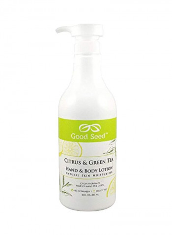 Citrus And Green Tea Hand And Body Lotion 30ounce