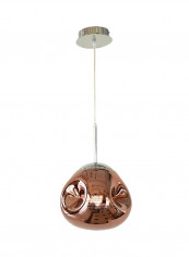 Indoor Glass Pendant Light Rose Gold/Silver 20x24centimeter