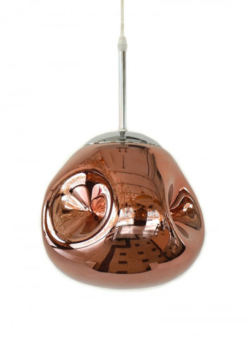 Indoor Glass Pendant Light Rose Gold/Silver 20x24centimeter