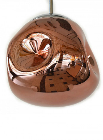 Indoor Glass Pendant Light Rose Gold/Silver 20x24centimeter