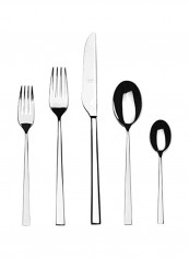 5-Piece Stainless Steel Cutlery Set Silver