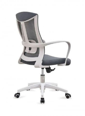 Computer Desk Fabric Adjustable Ergonomic Swivel Lift Office Chair Grey