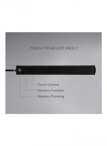 8 Watt Dimmable Clamp Light Black 21x2.9x7.2inch