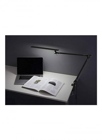 8 Watt Dimmable Clamp Light Black 21x2.9x7.2inch