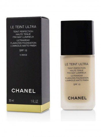 Le Teint Ultra Flawless Foundation SPF15 10 Beige