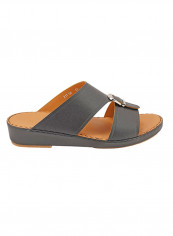 Slip On Comfort Wear Arabic Traditional Sandals Black