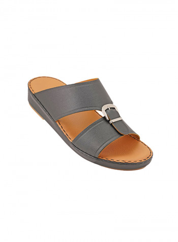 Slip On Comfort Wear Arabic Traditional Sandals Black