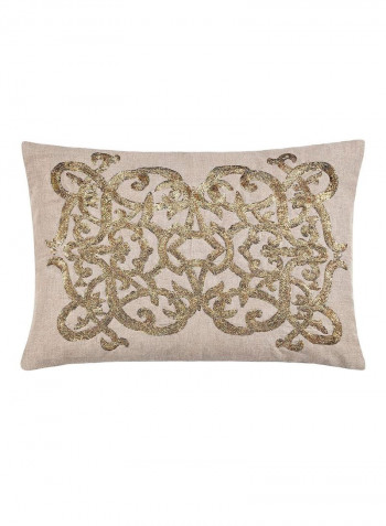 Valeri Decorative Pillow Brown/Gold 35x50centimeter