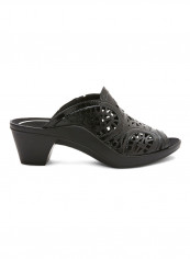 Leather Mid Heel Sandals Black reviews Leather Mid Heel Sandals Black